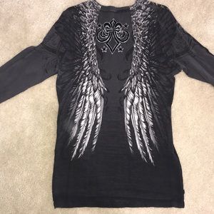 Men’s reversible affliction shirt size L